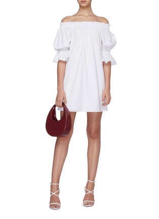 Figure View - Click To Enlarge - ALICE & OLIVIA - Paola off-shoulder mini dress