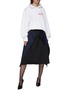 Figure View - Click To Enlarge - VETEMENTS - Tailored Transformer Wool Skirt