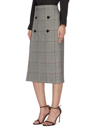 Front View - Click To Enlarge - VETEMENTS - Checked midi skirt