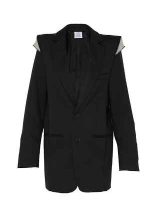 Main View - Click To Enlarge - VETEMENTS - Deconstructed single breast blazer