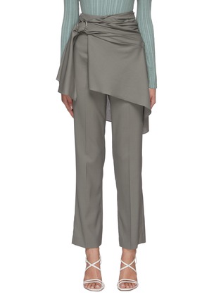 Main View - Click To Enlarge - EQUIL - Buckled drape waist pants