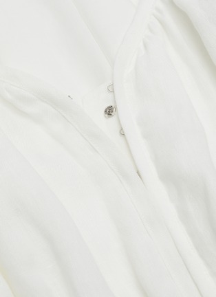 Detail View - Click To Enlarge - EQUIL - V neck ruffled mini dress
