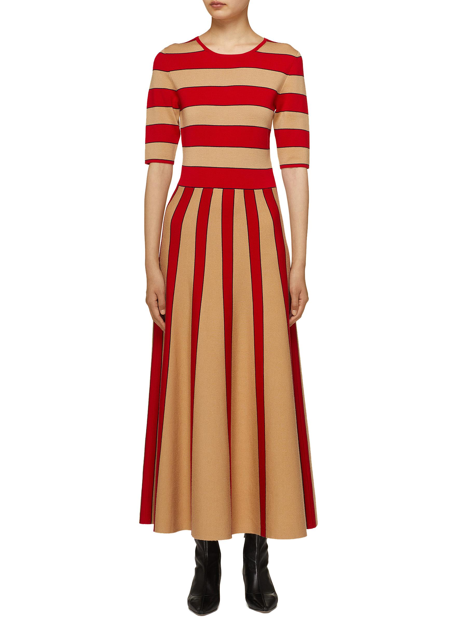 GABRIELA HEARST | Capote' colourblock stripe knit dress