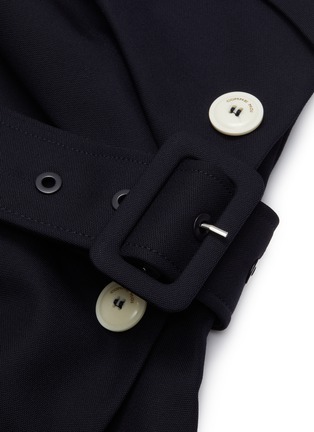 Detail View - Click To Enlarge - COMME MOI - Asymmetric one shoulder blazer dress