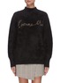 Main View - Click To Enlarge - COMME MOI - Logo Mock Neck Sweater