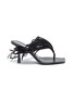 Main View - Click To Enlarge - ALEXANDER WANG - 'Ivy' feather heel sandals