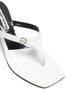 Detail View - Click To Enlarge - ALEXANDER WANG - 'Ivy' rhinestone logo heel sandals