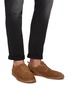 Figure View - Click To Enlarge - ANTONIO MAURIZI - Suede soft derby shoes