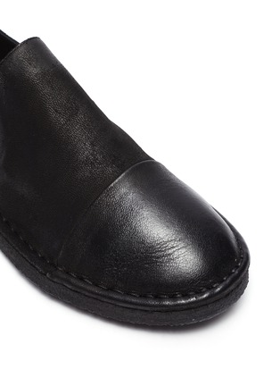 Detail View - Click To Enlarge - MARSÈLL - 'Parellara' deerskin toe leather derby shoes