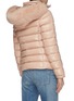 Back View - Click To Enlarge - MONCLER - Babyfur hooded puffer jacket
