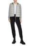 Figure View - Click To Enlarge - MONCLER - 'Maglia' knitted sleeve puff shell jacket