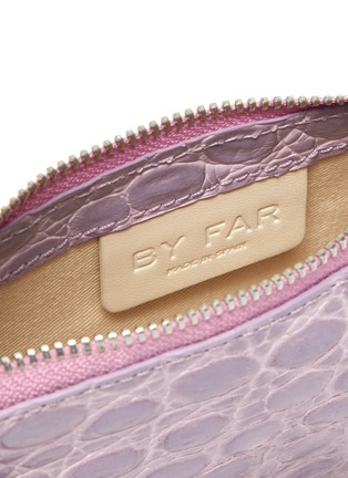 Detail View - Click To Enlarge - BY FAR - 'Mini Rachel' croc embossed leather shoulder bag
