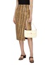 Figure View - Click To Enlarge - BY FAR - 'Miranda' buckled croc embossed leather shoulder bag