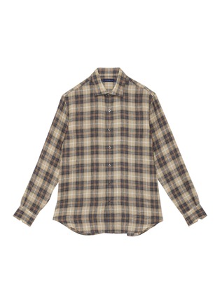 Main View - Click To Enlarge - TOMORROWLAND - Plaid French Collar Shirt