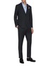 Figure View - Click To Enlarge - LARDINI - Notch lapel wool suit
