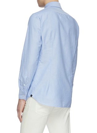 Back View - Click To Enlarge - LARDINI - Oxford cotton placket shirt