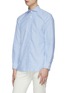 Front View - Click To Enlarge - LARDINI - Oxford cotton placket shirt