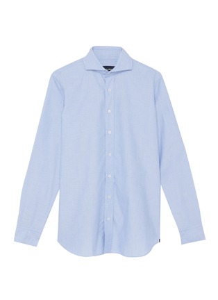 Main View - Click To Enlarge - LARDINI - Oxford cotton placket shirt