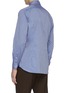 Back View - Click To Enlarge - LARDINI - Spread collar cotton twill placket shirt