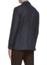 Back View - Click To Enlarge - LARDINI - Notch lapel microcheck casual blazer
