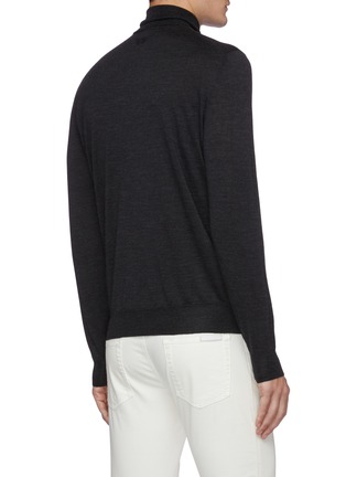 Back View - Click To Enlarge - LARDINI - Wool turtleneck sweater