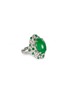 Main View - Click To Enlarge - SAMUEL KUNG - Diamond jade garnet 18k white gold ring