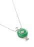 Detail View - Click To Enlarge - SAMUEL KUNG - Jadeite Diamond 18K White Gold Necklace