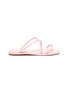 Main View - Click To Enlarge - ROSETTA GETTY - Open toe strappy flat leather sandals
