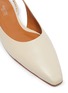 Detail View - Click To Enlarge - ROSETTA GETTY - Point toe ruched slingback leather flats