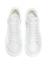 Detail View - Click To Enlarge - ALEXANDER MCQUEEN - Interchangeable heel tab wedge sneakers