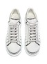 Detail View - Click To Enlarge - ALEXANDER MCQUEEN - Sketched wedge sneakers