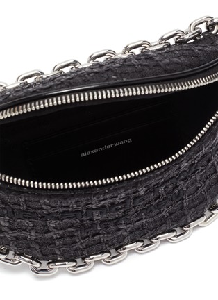 Detail View - Click To Enlarge - ALEXANDER WANG - Attica chain embellished leather belt bag