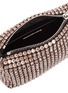 Detail View - Click To Enlarge - ALEXANDER WANG - Wangloc rhinestone top handle mini pouch