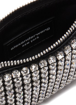 Detail View - Click To Enlarge - ALEXANDER WANG - Wingloc' rhinestone top handle pouch
