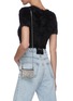 Front View - Click To Enlarge - ALEXANDER WANG - Wingloc' rhinestone top handle pouch