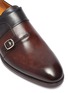 Detail View - Click To Enlarge - MAGNANNI - Leather dual-toned double monk strap shoes