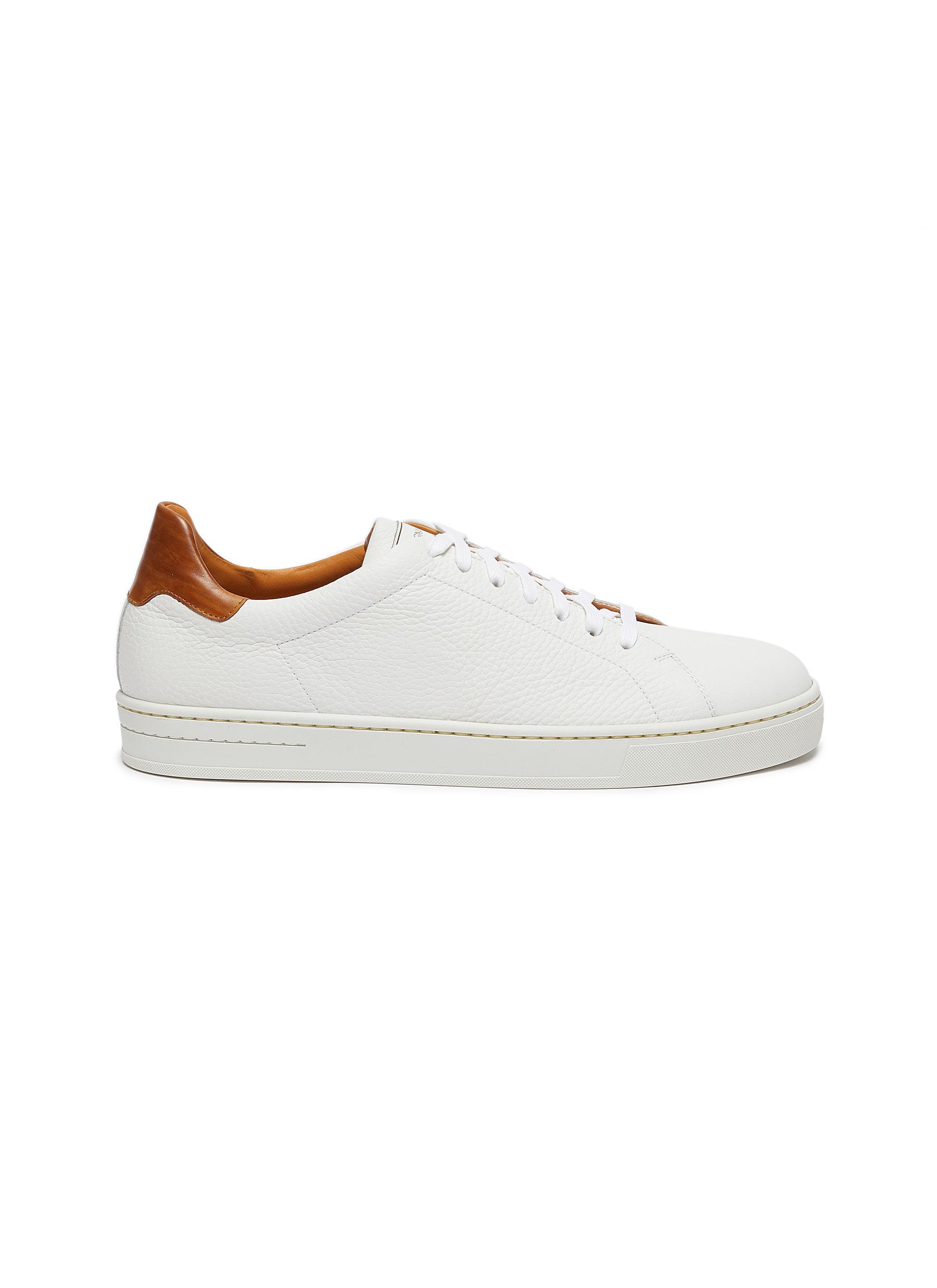 Magnanni Opanca Grain Tennis Sneaker In White | ModeSens