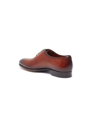  - MAGNANNI - Leather round toe wholecut shoes