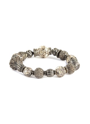 Figure View - Click To Enlarge - TUKKA - Embellished metal bead bracelet