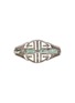 Figure View - Click To Enlarge - TUKKA - Art Deco' diamond emerald gold silver set brooch