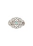 Figure View - Click To Enlarge - TUKKA - Art Deco' diamond emerald gold silver brooch