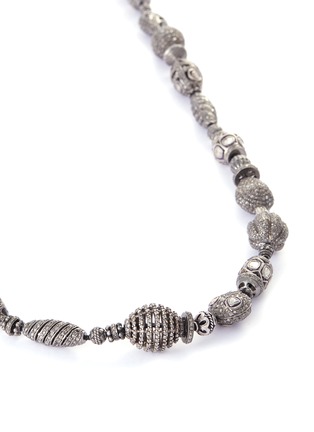 Figure View - Click To Enlarge - TUKKA - Diamond gold silver multi-bead necklace