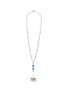 Main View - Click To Enlarge - TUKKA - Diamond pearl emerald aquamarine embellished necklace