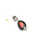 Detail View - Click To Enlarge - TUKKA - Art Deco' diamond onyx coral drop earrings