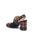  - MIU MIU - Shetland tartan block heel Mary Jane pumps