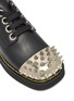 Detail View - Click To Enlarge - MIU MIU - Studded captoe leather oxford shoes