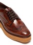 Detail View - Click To Enlarge - PRADA - Gum sole leather Oxford shoes