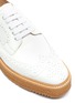 Detail View - Click To Enlarge - PRADA - Spazzolato fume leather Oxford shoes