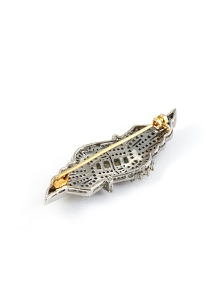 Detail View - Click To Enlarge - TUKKA - 'Victorian' diamond gold silver brooch
