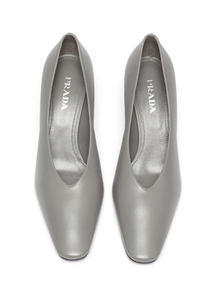 Detail View - Click To Enlarge - PRADA - Nappa leather pumps